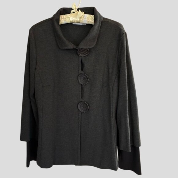 Joseph Ribkoff Dark Grey Jacket Style 183357 - Picture 5 of 15